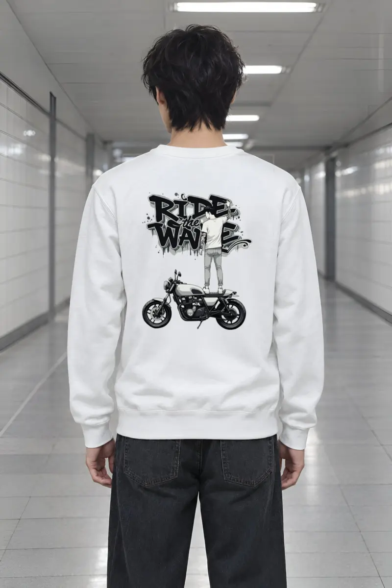 "Concrete Rider" Heavy Blend Unisex Crewneck Sweatshirt