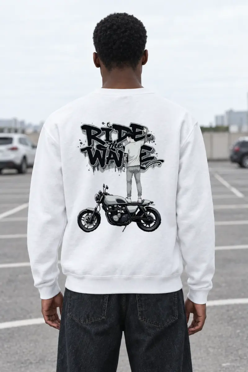 "Concrete Rider" Heavy Blend Unisex Crewneck Sweatshirt | Gildan 18000