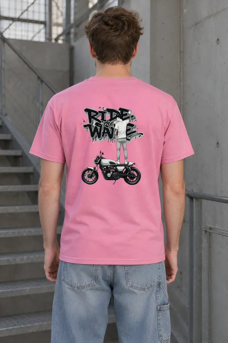 "Concrete Rider" Heavyweight Unisex Crewneck T-shirt