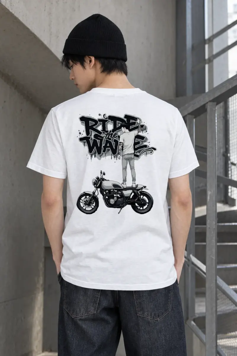 "Concrete Rider" Heavyweight Unisex Crewneck T-shirt | Gildan 5000