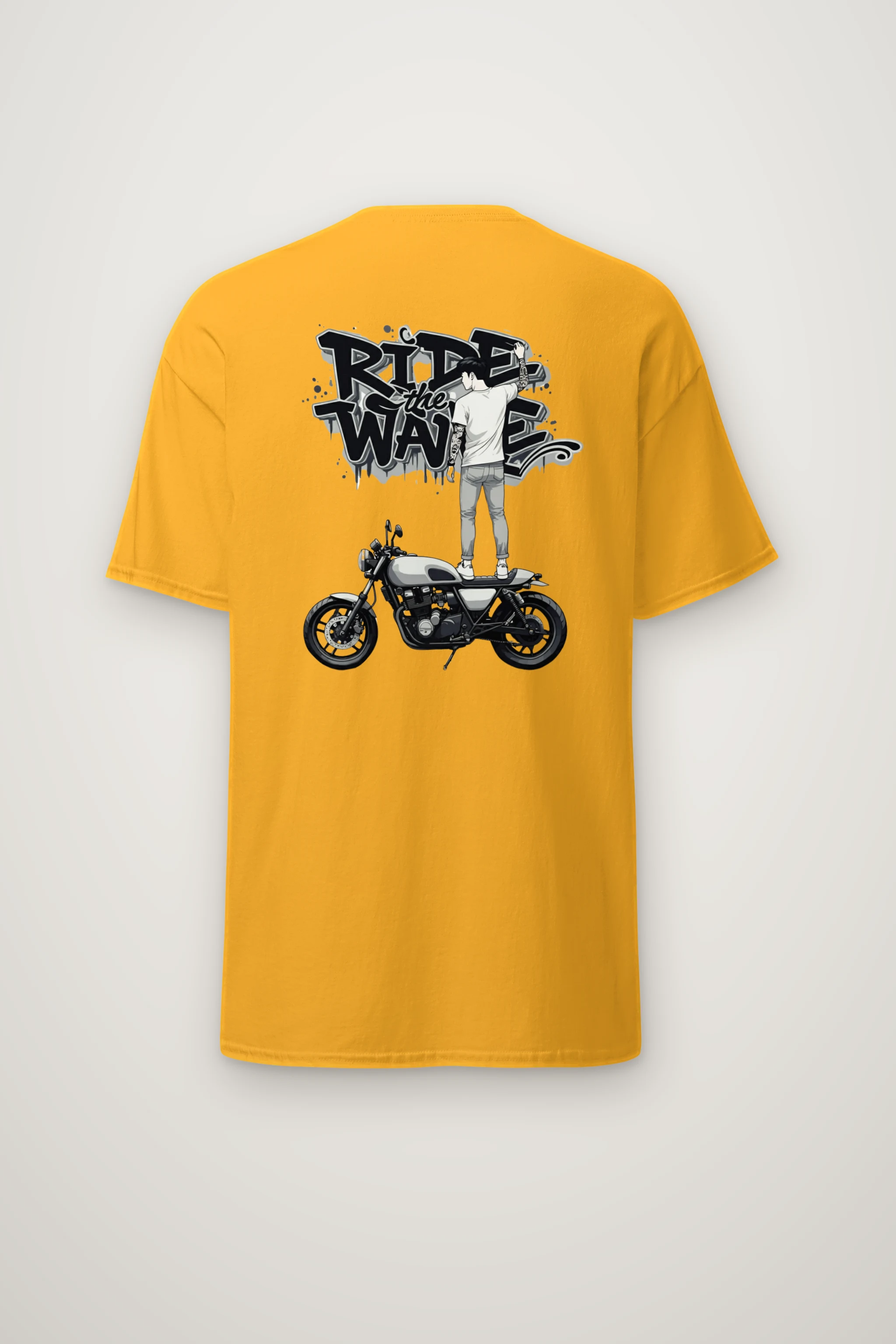 "Concrete Rider" Heavyweight Unisex Crewneck T-shirt