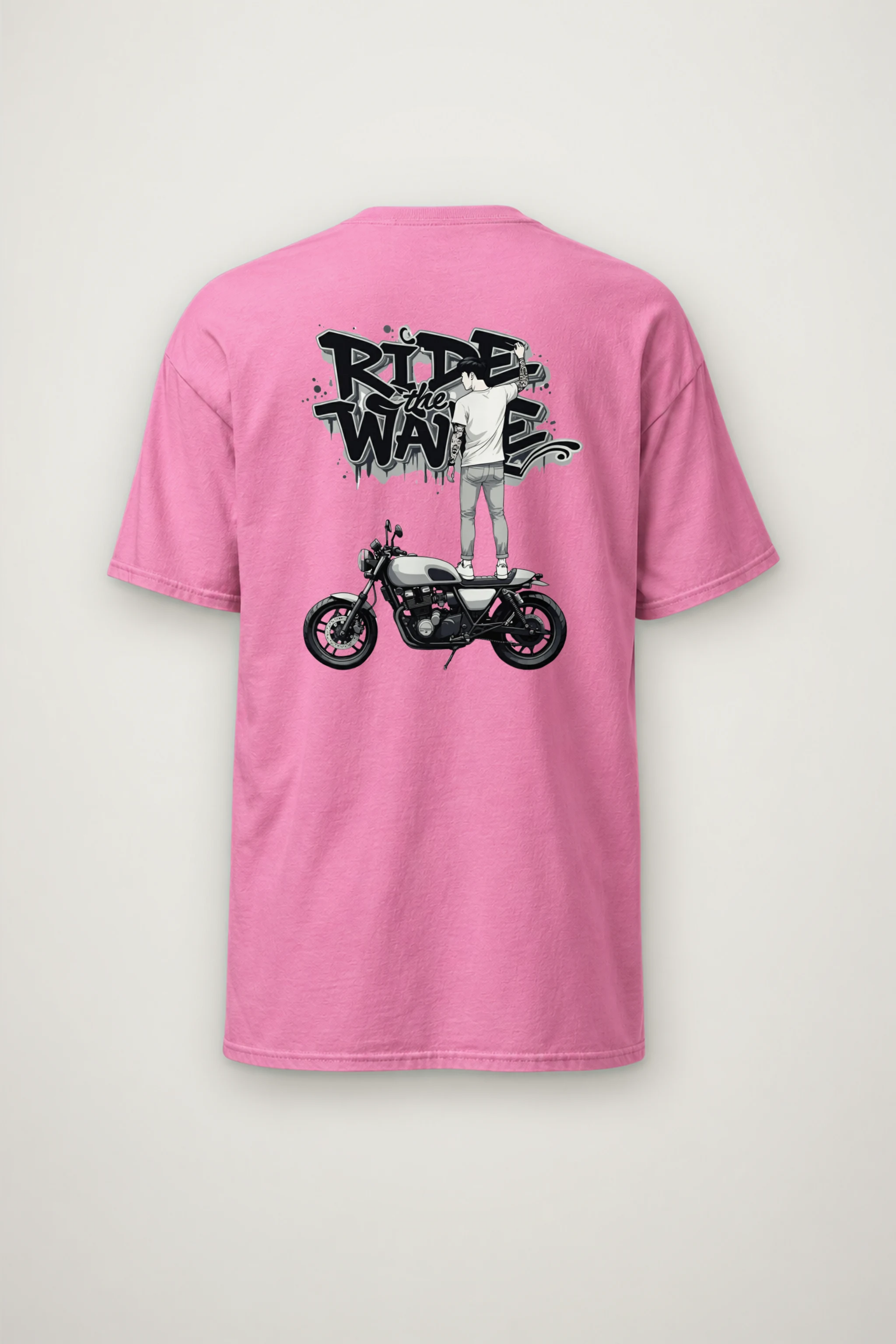 "Concrete Rider" Heavyweight Unisex Crewneck T-shirt