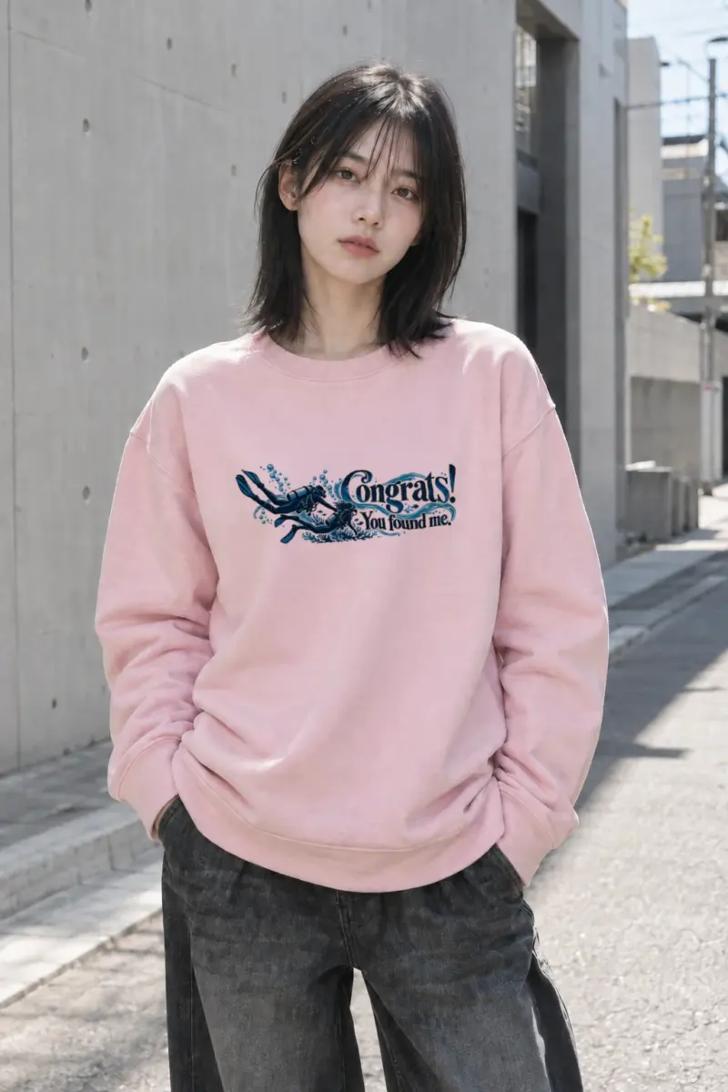 "Congrats! You Found Me." Heavy Blend Unisex Crewneck Sweatshirt | Gildan 18000