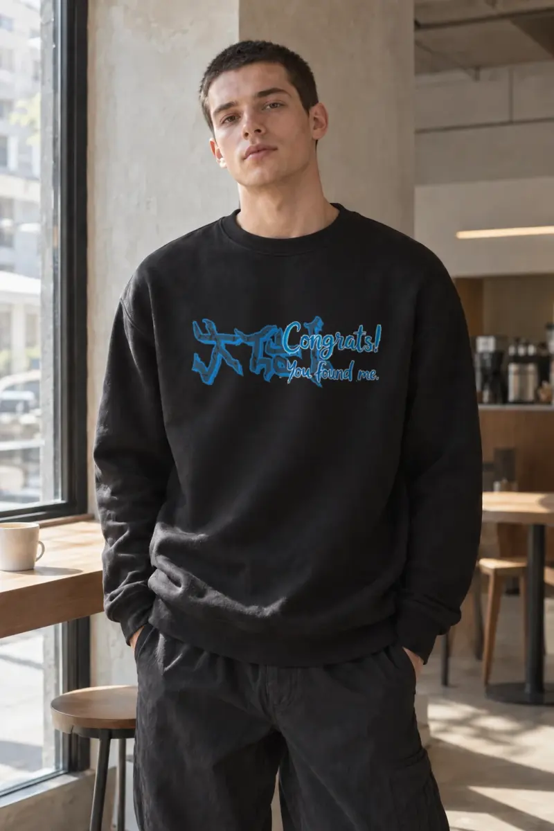 “Congrats! You Found Me” Heavy Blend Unisex Crewneck Sweatshirt | Gildan 18000
