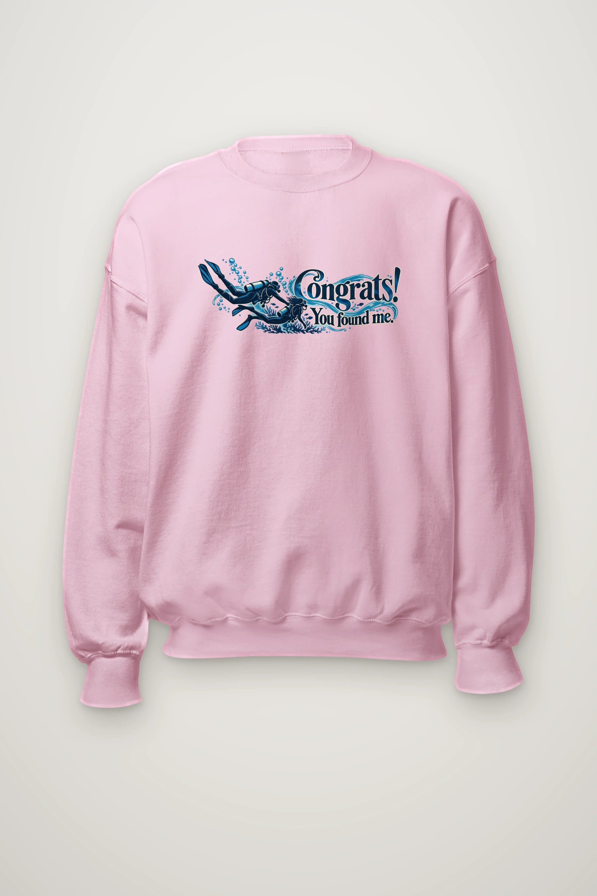 "Congrats! You Found Me." Heavy Blend Unisex Crewneck Sweatshirt