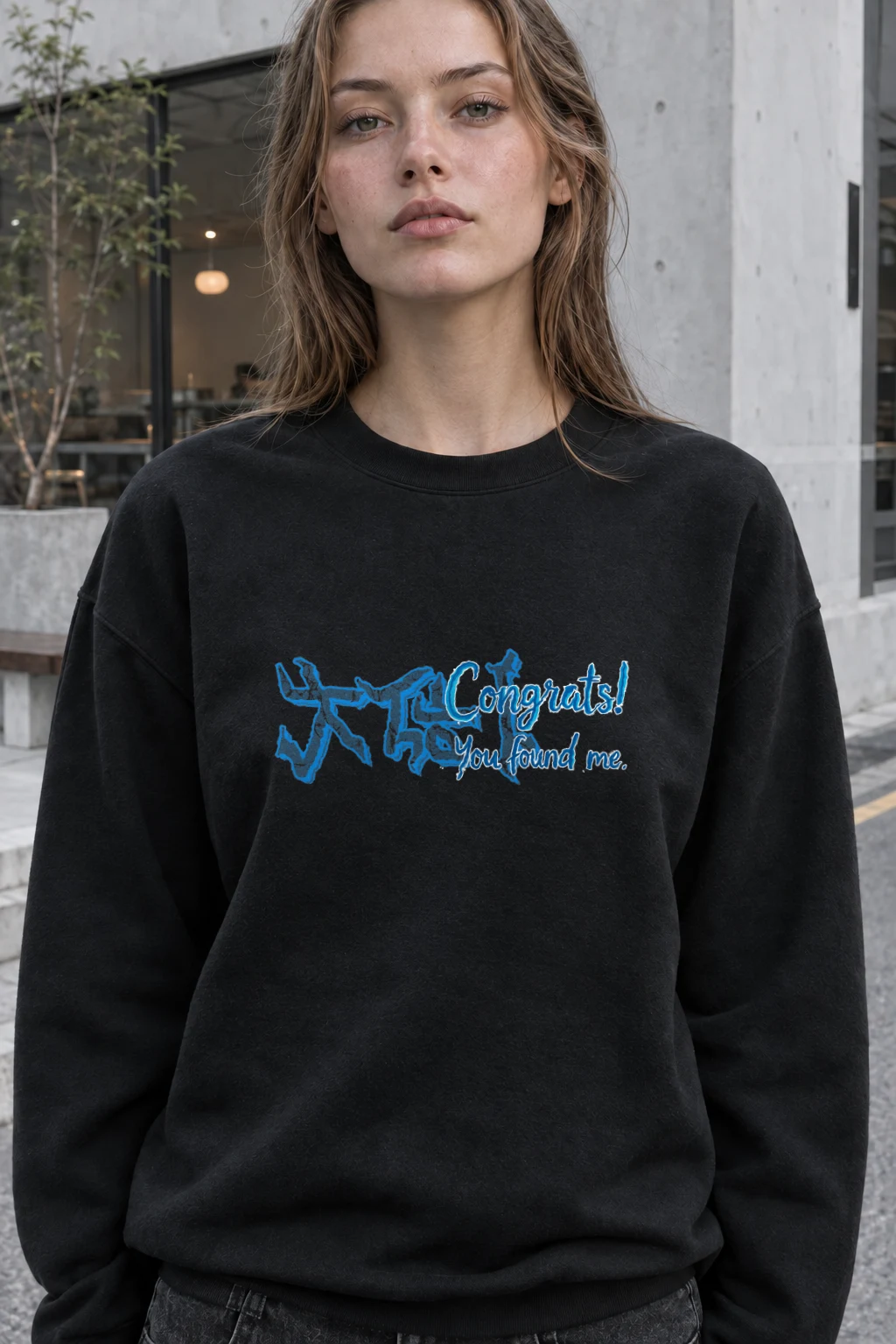"Congrats! You Found Me" Heavy Blend Unisex Crewneck Sweatshirt | Gildan 18000