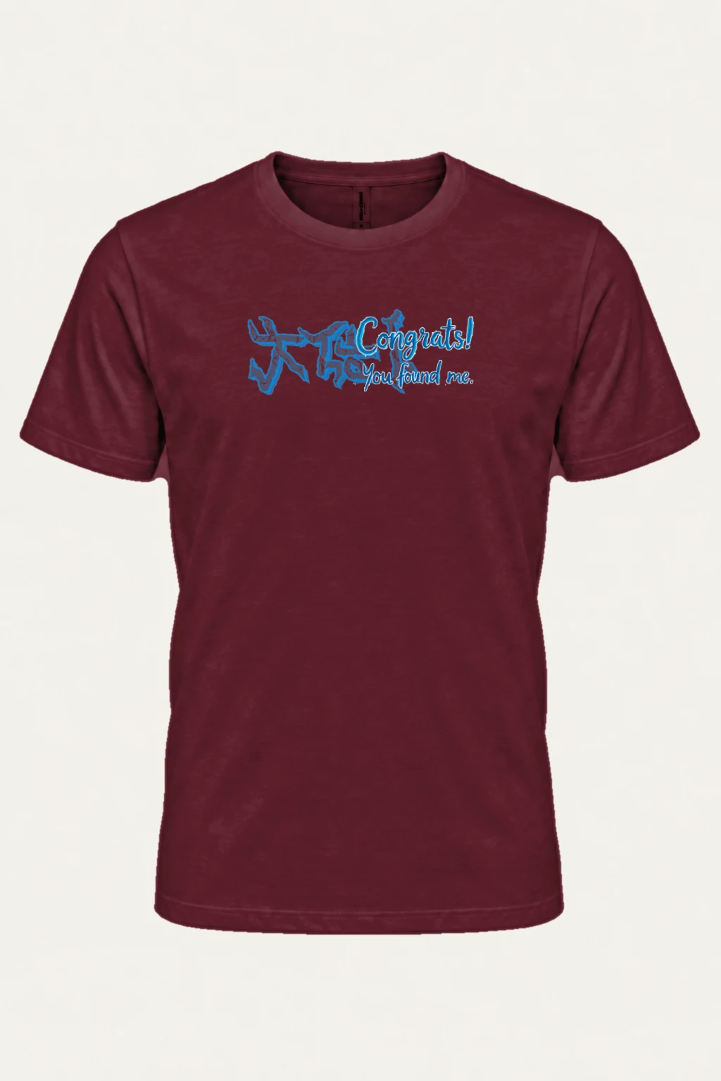"Congrats! You Found Me." Heavyweight Unisex Crewneck T-shirt | Gildan 5000