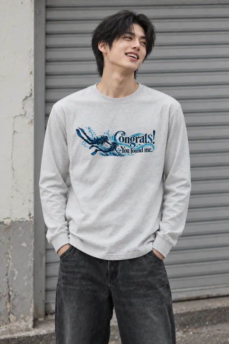 "Congrats You Found Me" Unisex Longsleeve T-shirt