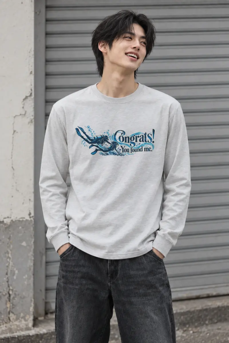 "Congrats You Found Me" Unisex Longsleeve T-shirt