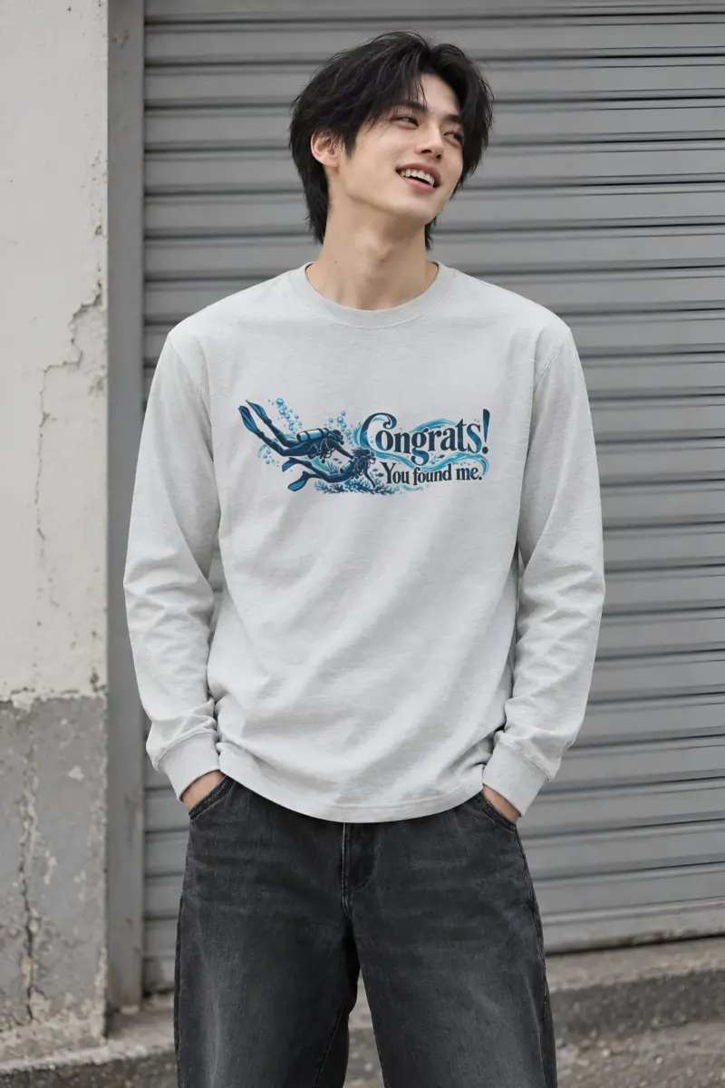 "Congrats You Found Me" Unisex Longsleeve T-shirt