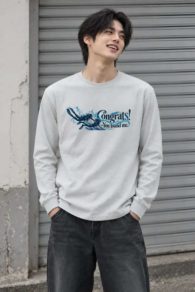 "Congrats You Found Me" Unisex Longsleeve T-shirt