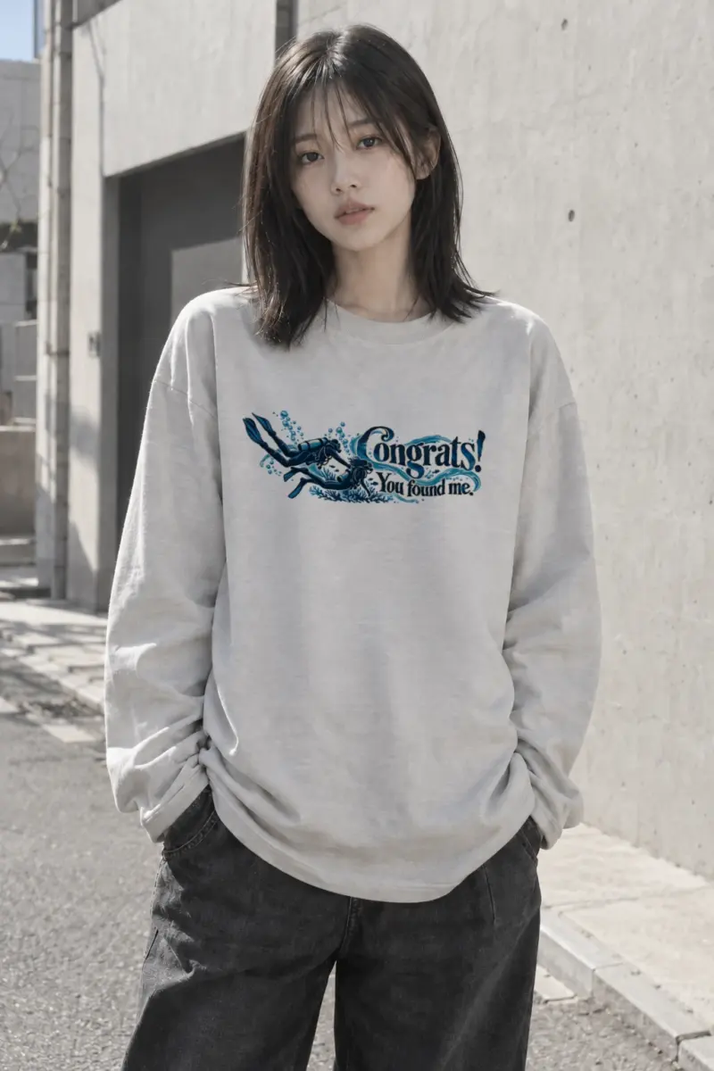 "Congrats You Found Me" Unisex Longsleeve T-shirt | Gildan 2400