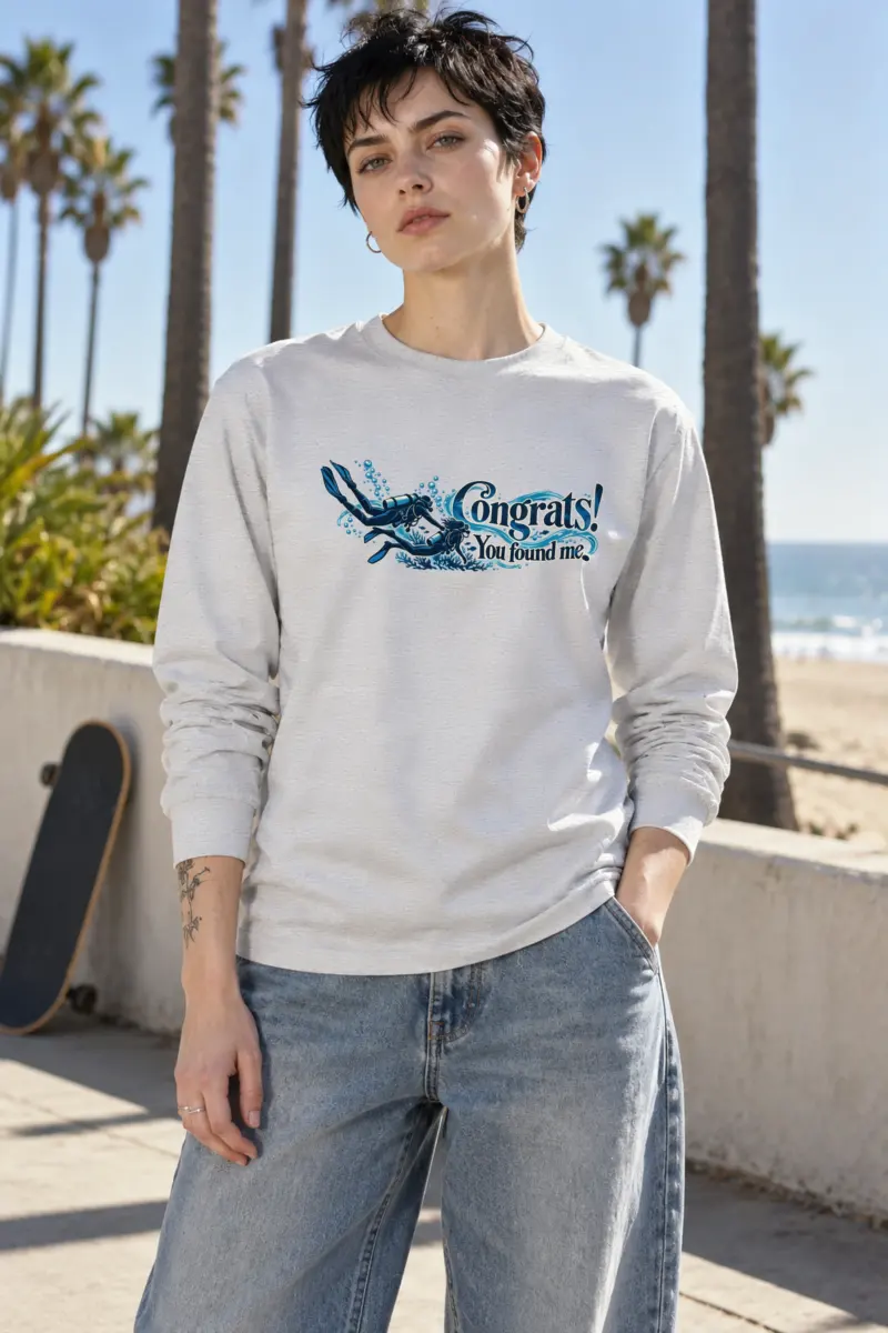 "Congrats You Found Me" Unisex Longsleeve T-shirt