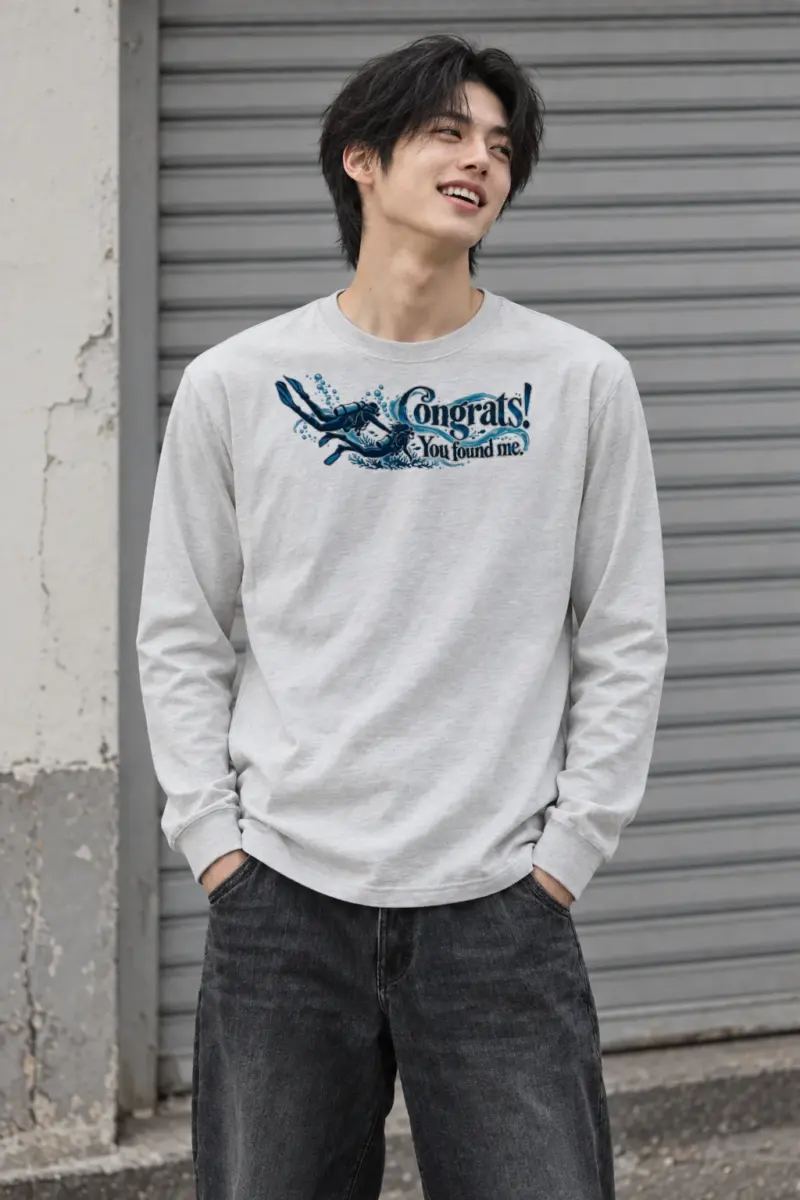 "Congrats You Found Me" Unisex Longsleeve T-shirt