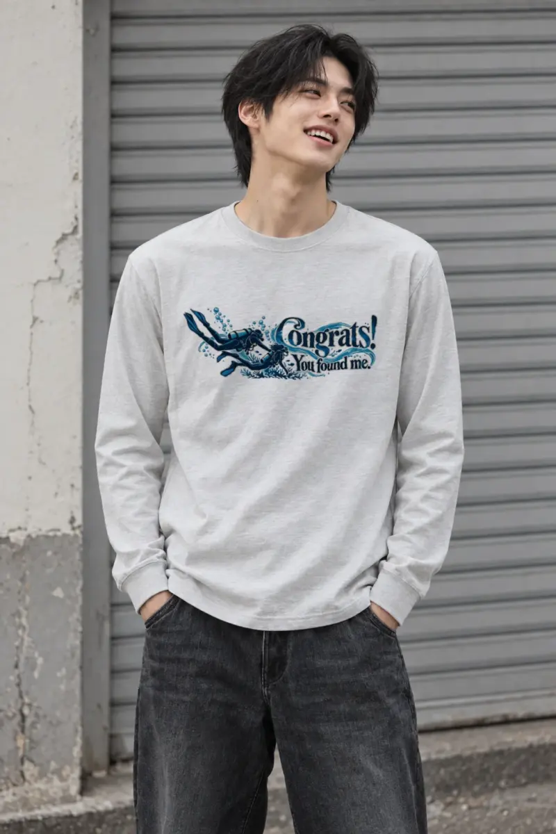 "Congrats You Found Me" Unisex Longsleeve T-shirt