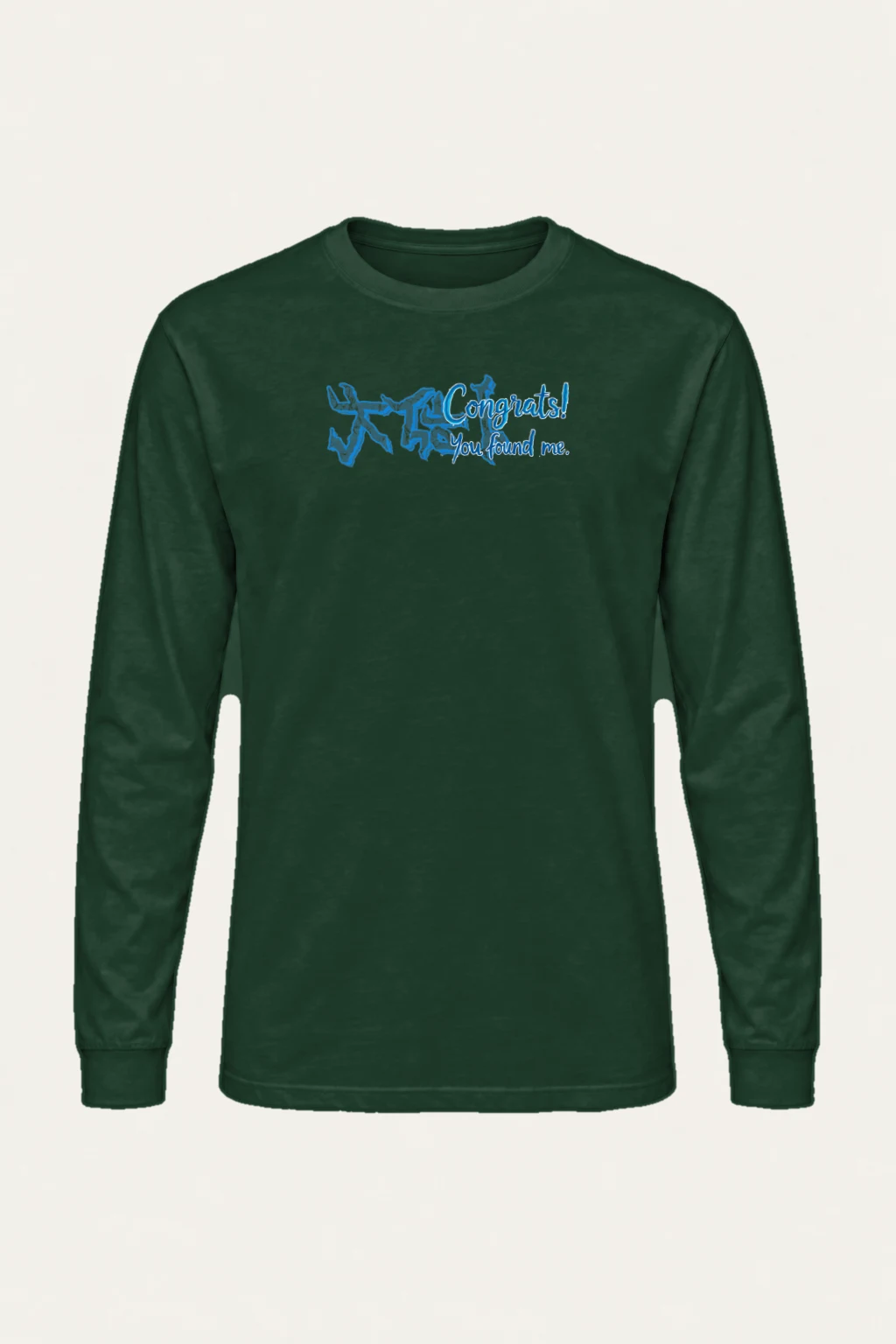 "Congrats! You Found Me" Unisex Longsleeve T-shirt | Gildan 2400