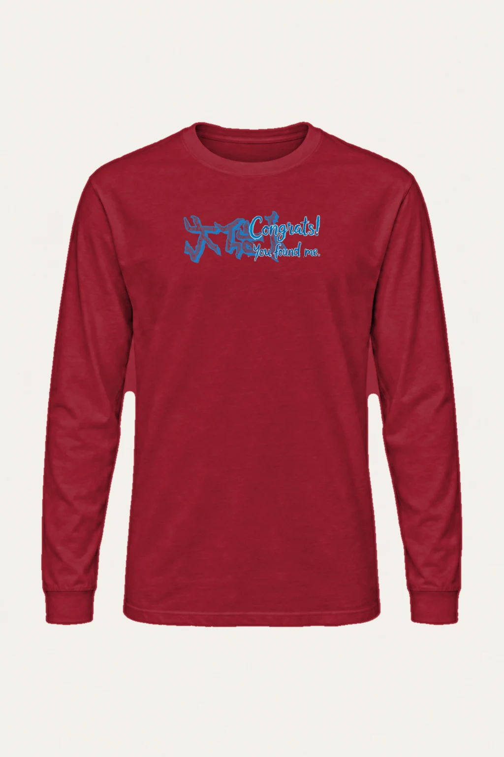 "Congrats! You Found Me" Unisex Longsleeve T-shirt | Gildan 2400