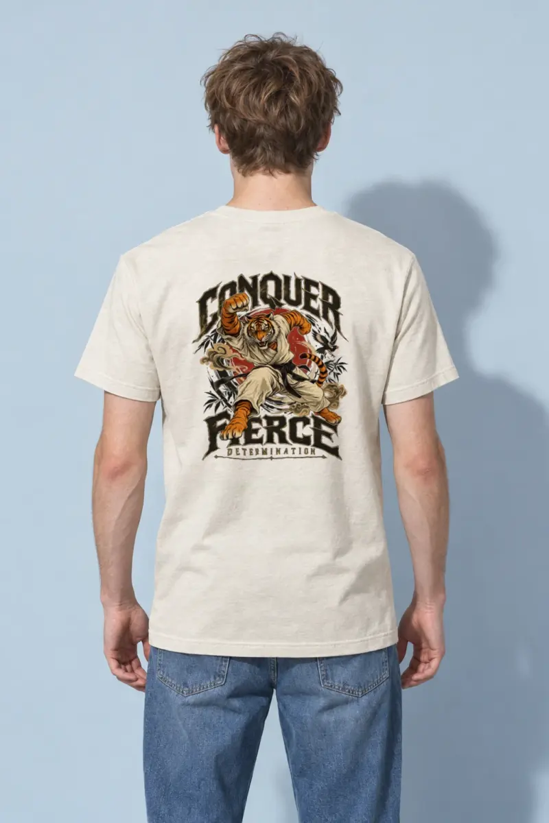 "Conquer Fierce Determination" Heavyweight Unisex Crewneck T-shirt