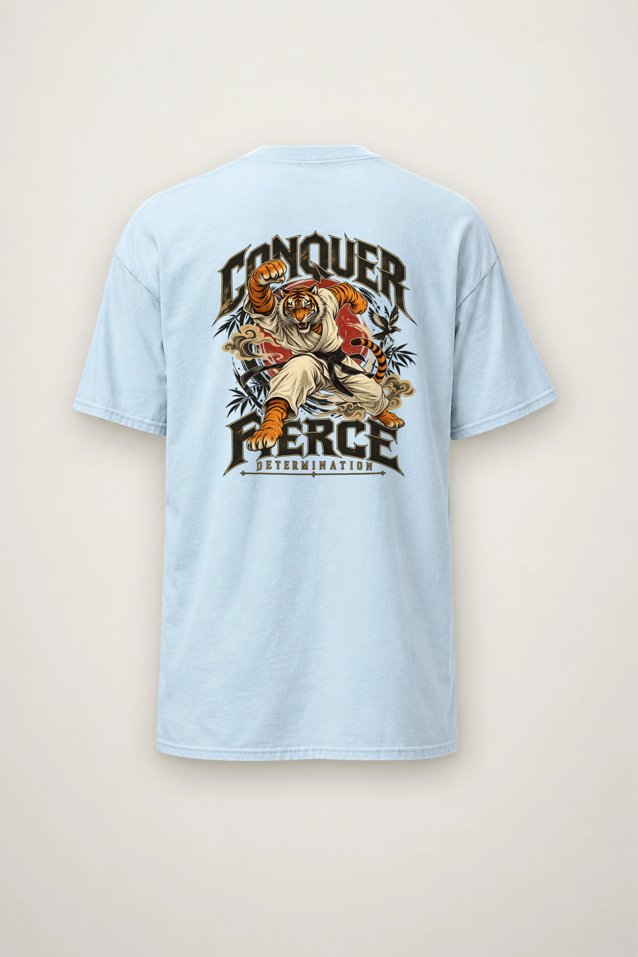 "Conquer Fierce Determination" Heavyweight Unisex Crewneck T-shirt