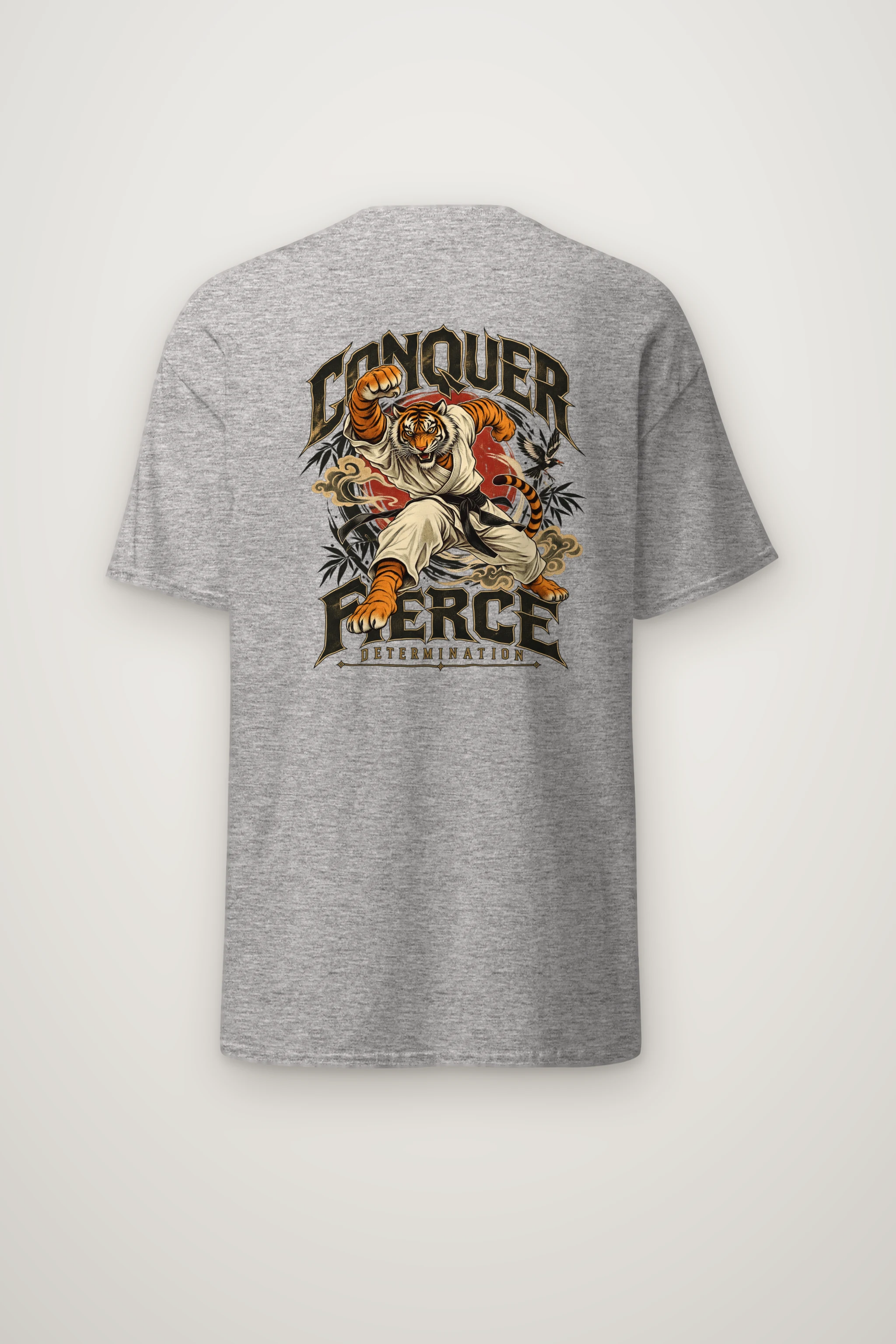 "Conquer Fierce Determination" Heavyweight Unisex Crewneck T-shirt