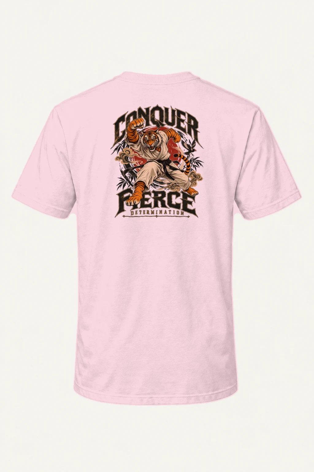 "Conquer Fierce Determination" Heavyweight Unisex Crewneck T-shirt | Gildan 5000