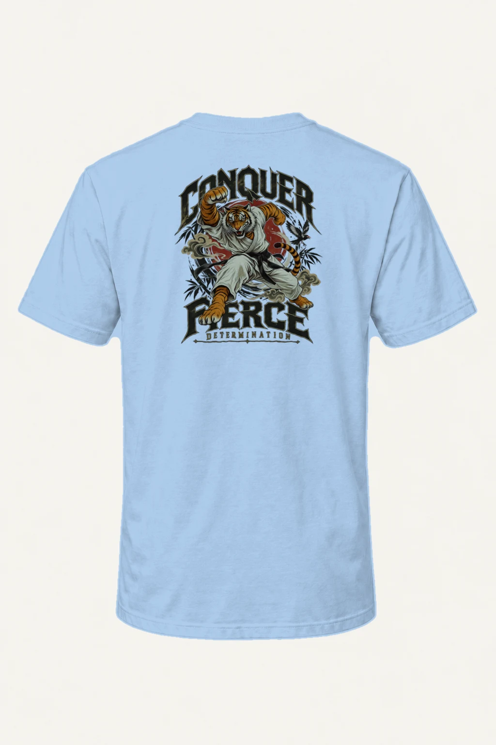 "Conquer Fierce Determination" Heavyweight Unisex Crewneck T-shirt | Gildan 5000