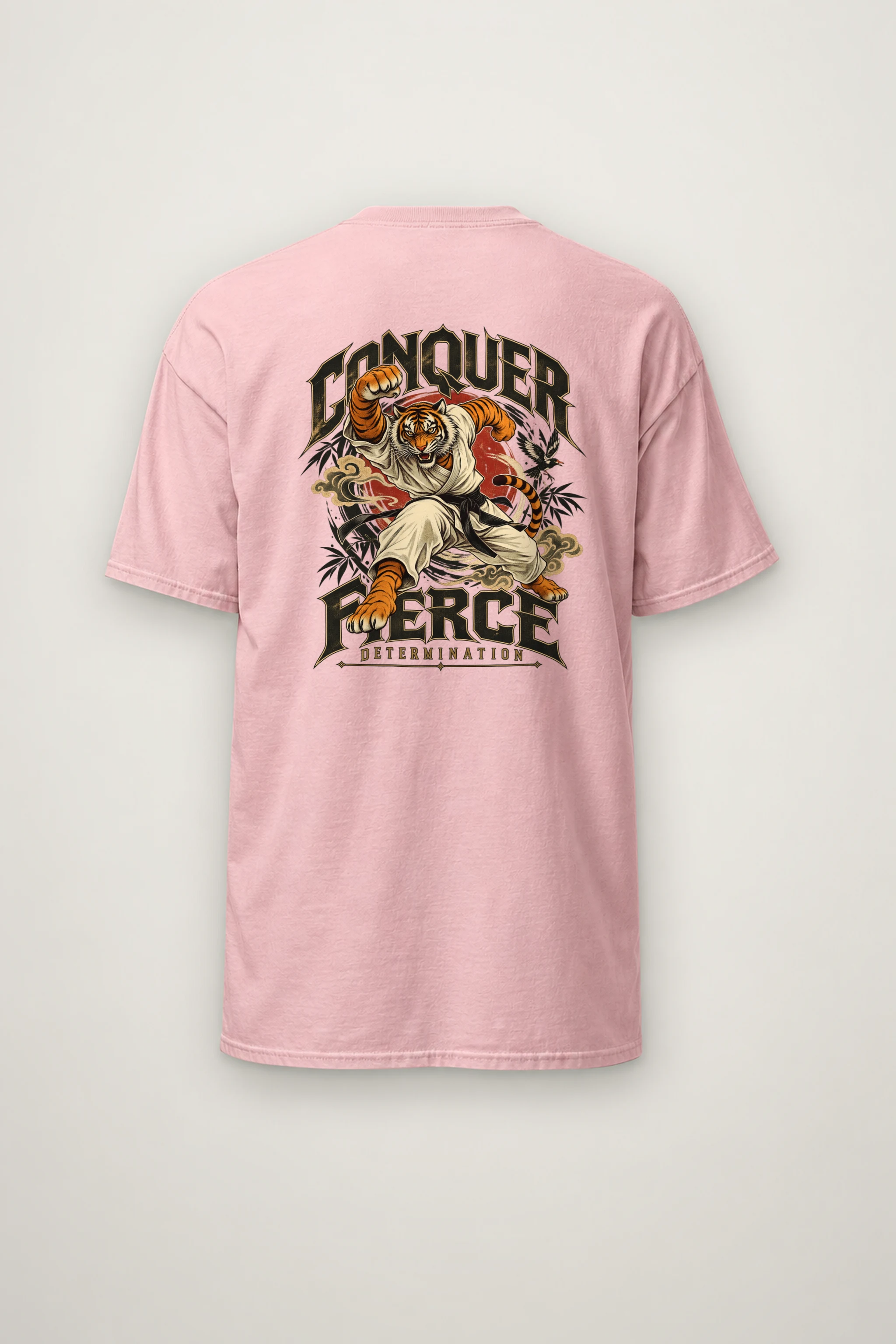 "Conquer Fierce Determination" Heavyweight Unisex Crewneck T-shirt