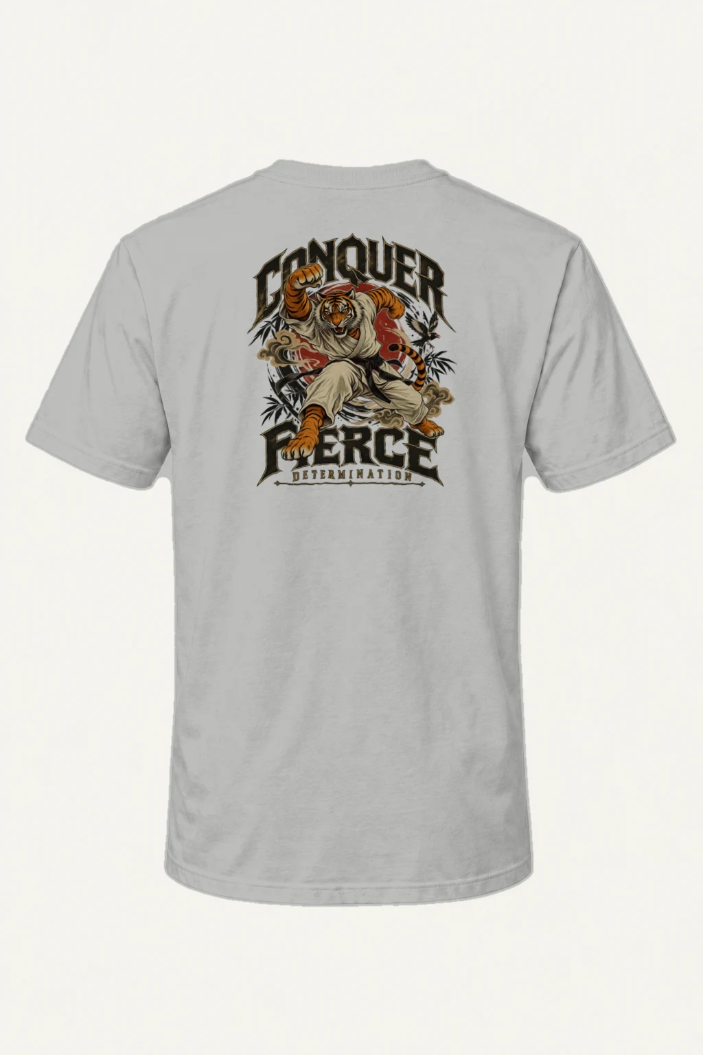 "Conquer Fierce Determination" Heavyweight Unisex Crewneck T-shirt | Gildan 5000