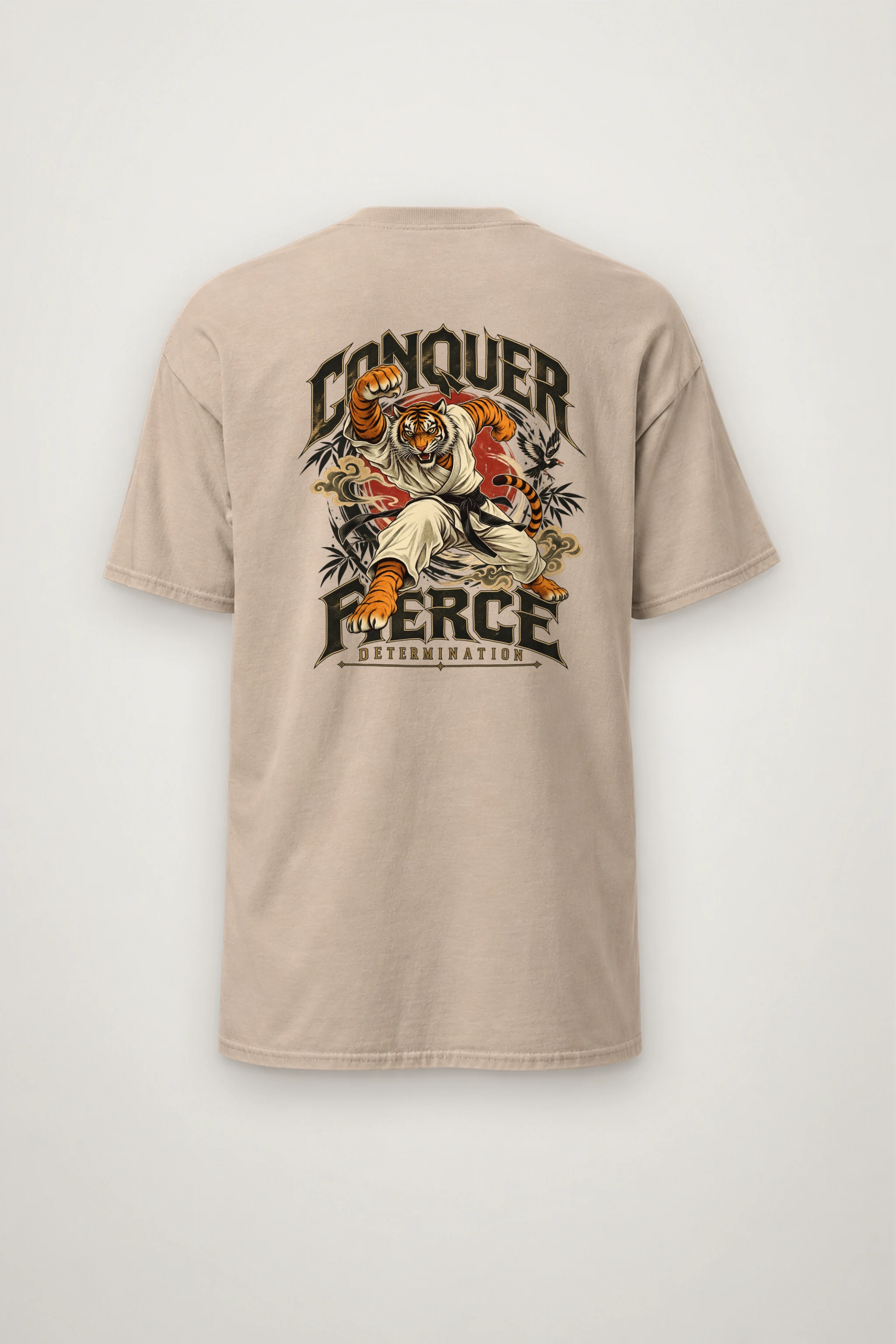 "Conquer Fierce Determination" Heavyweight Unisex Crewneck T-shirt