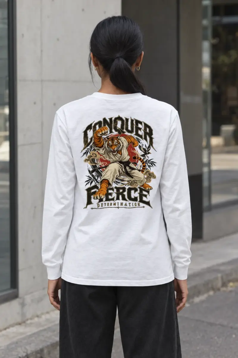 "Conquer Fierce Determination" Unisex Longsleeve T-shirt | Gildan 2400