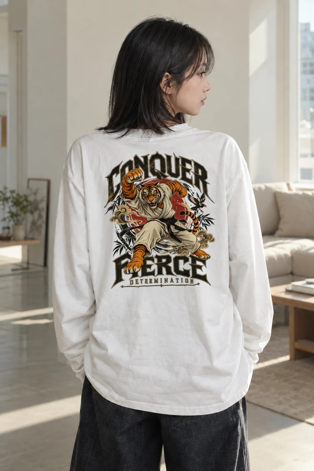 "Conquer Fierce Determination" Unisex Longsleeve T-shirt | Gildan 2400