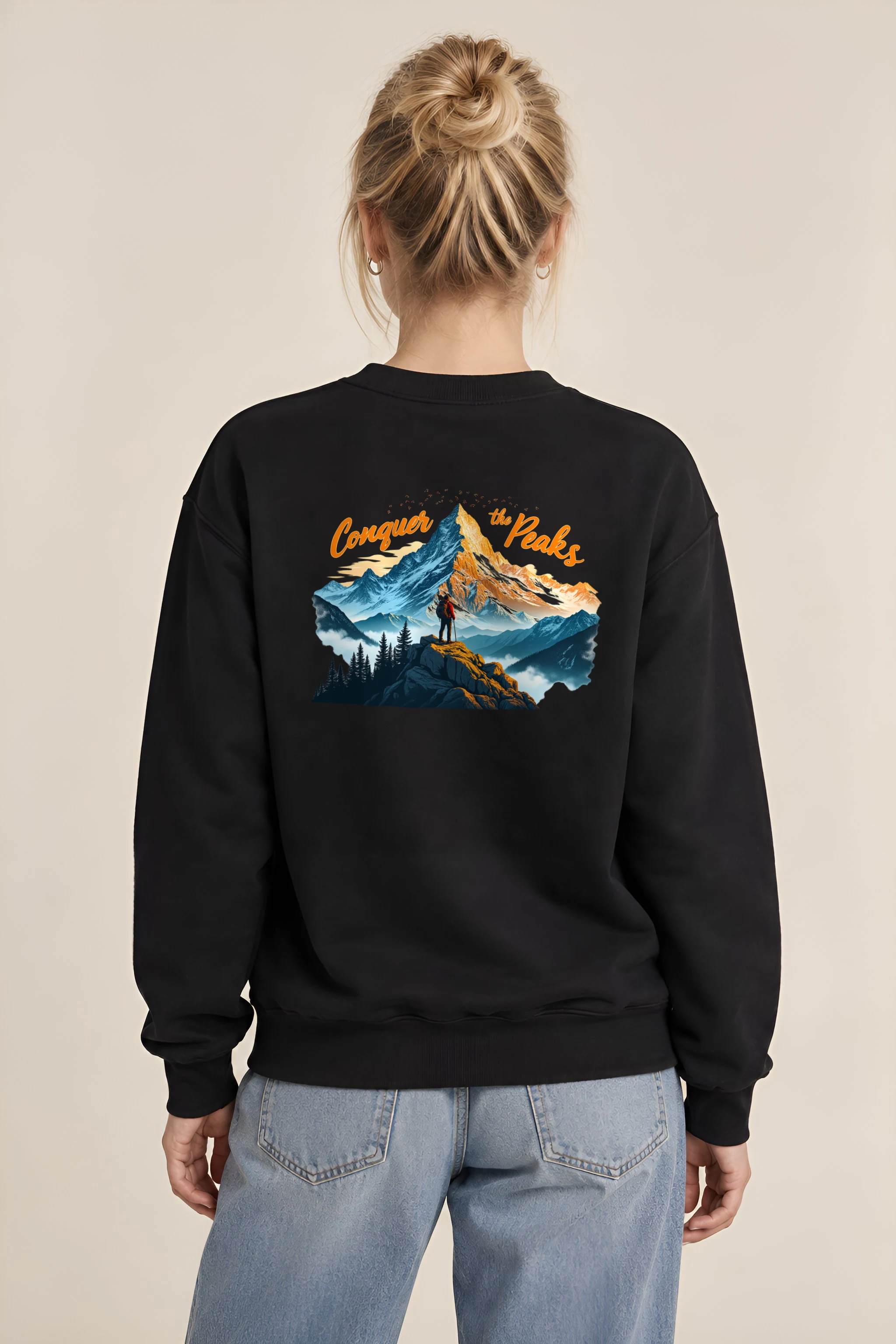 "Conquer The Peaks" 1 Crewneck Sweatshirt