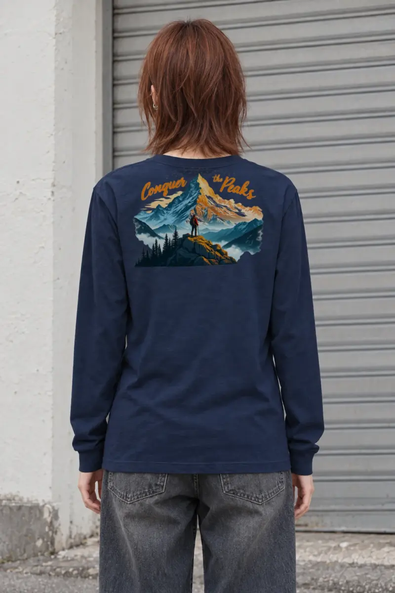 "Conquer The Peaks" Unisex Longsleeve T-shirt