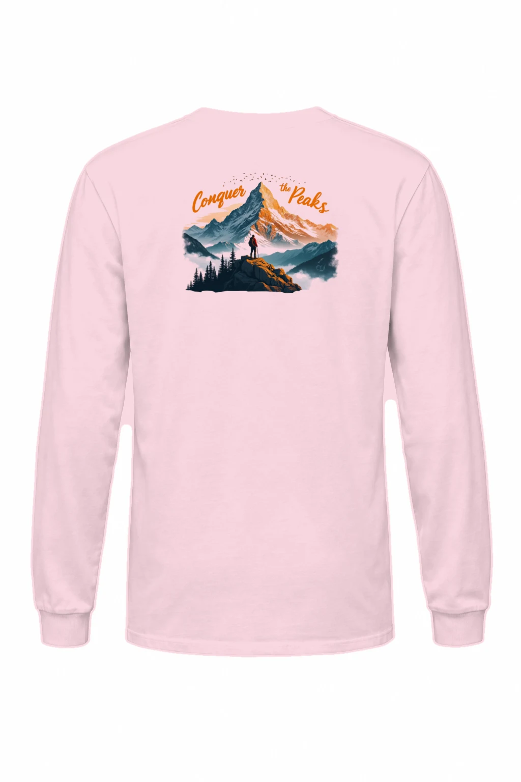 "Conquer The Peaks" Unisex Longsleeve T-shirt | Gildan 2400