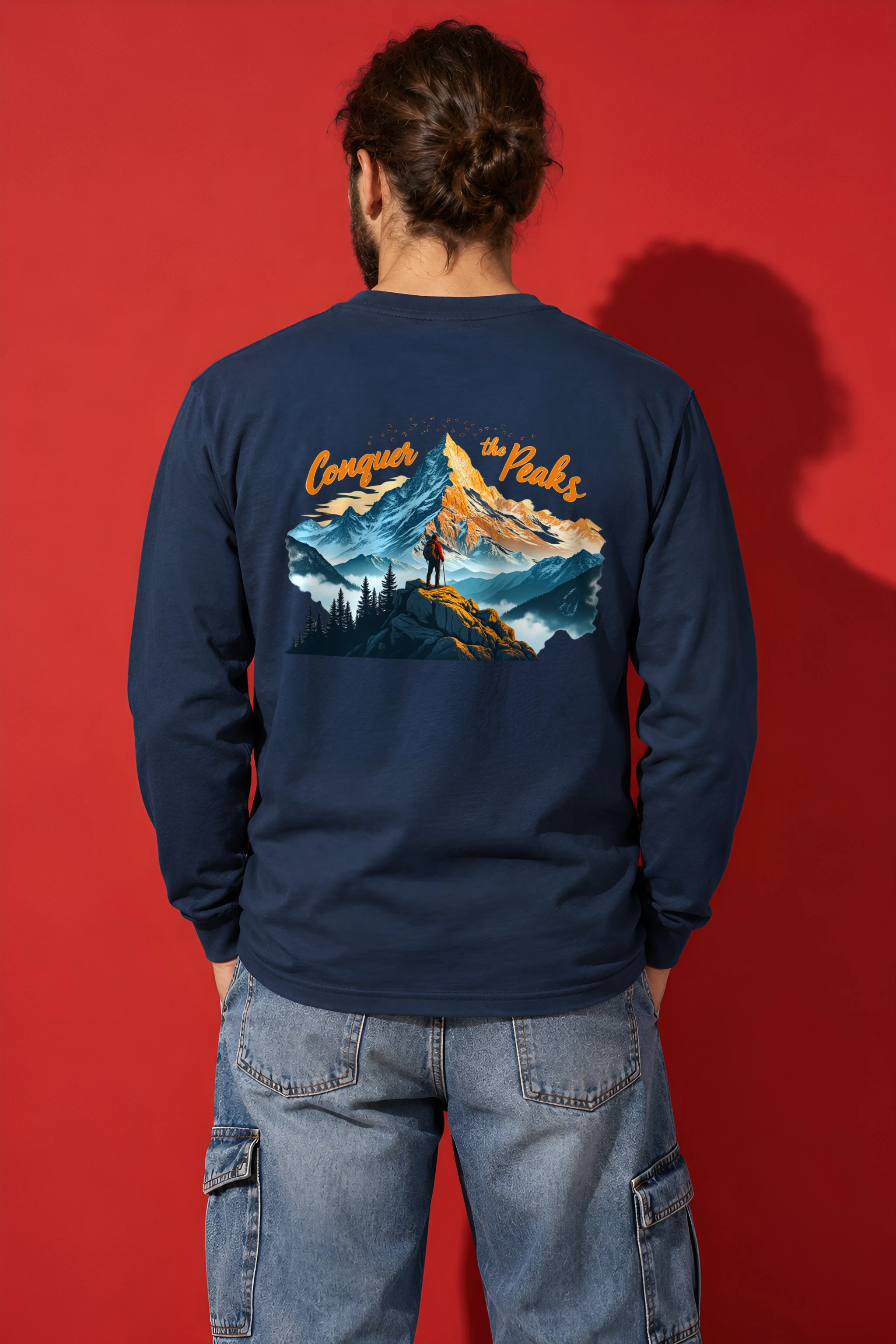 "Conquer The Peaks" Unisex Longsleeve T-shirt