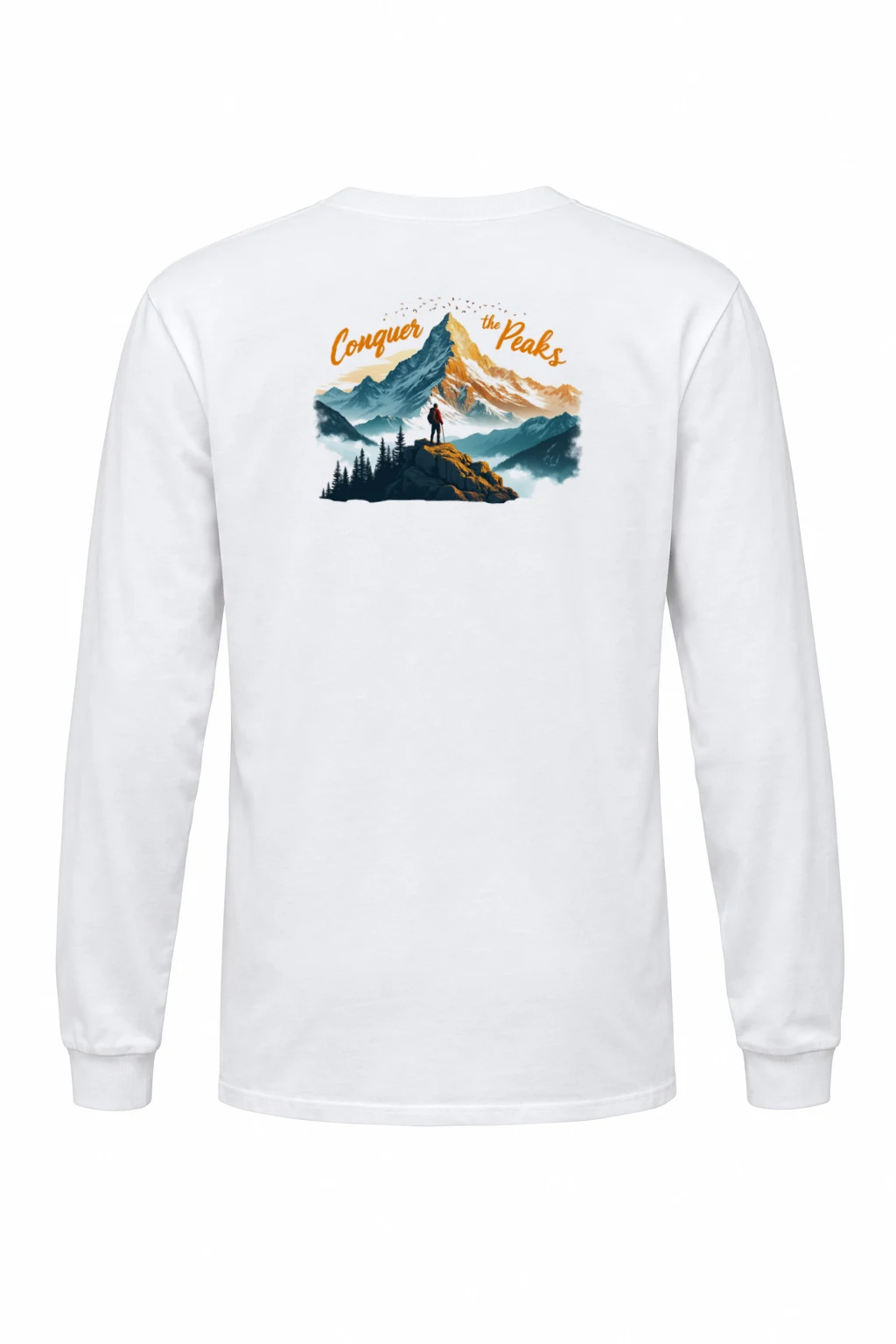 "Conquer The Peaks" Unisex Longsleeve T-shirt | Gildan 2400