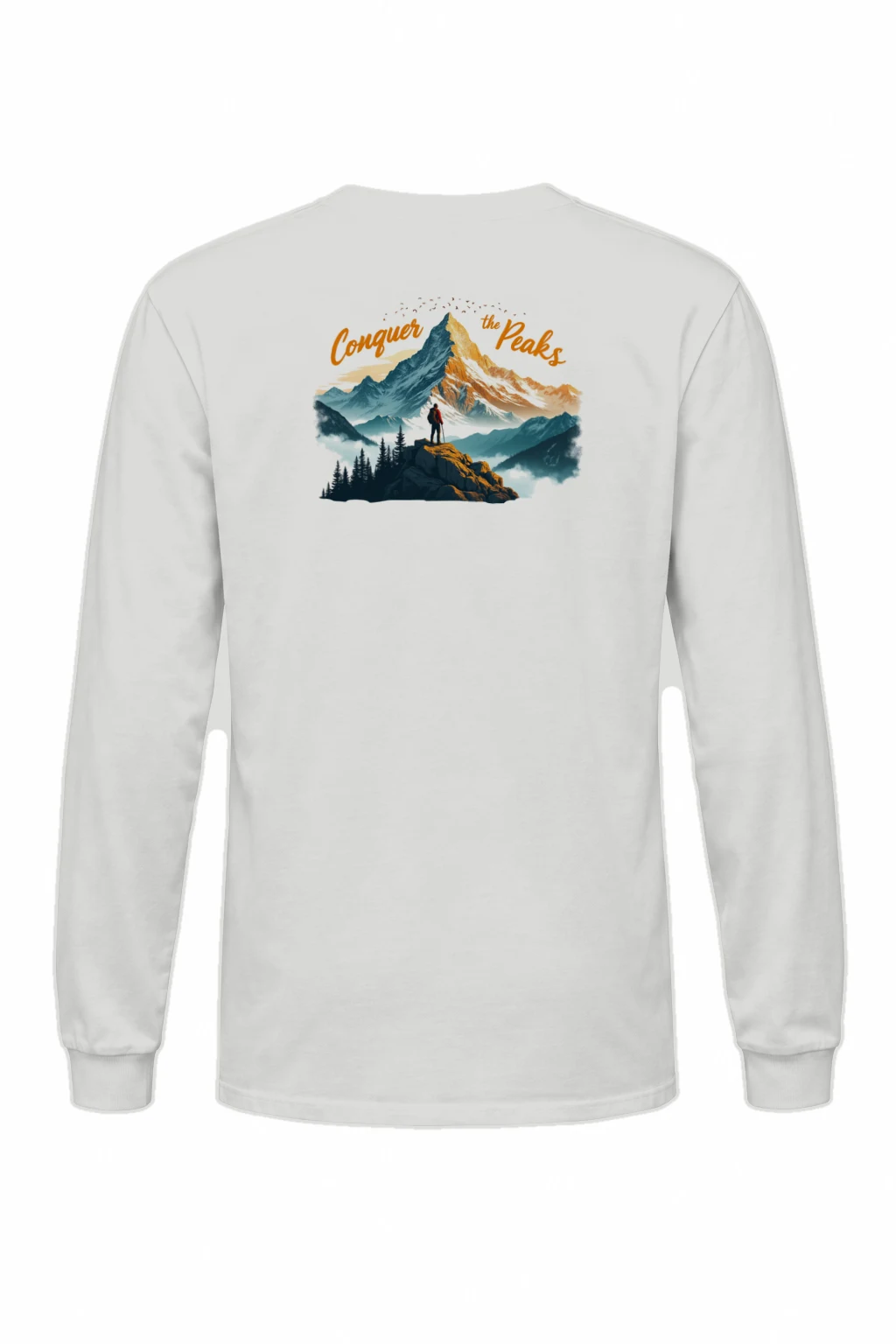 "Conquer The Peaks" Unisex Longsleeve T-shirt | Gildan 2400