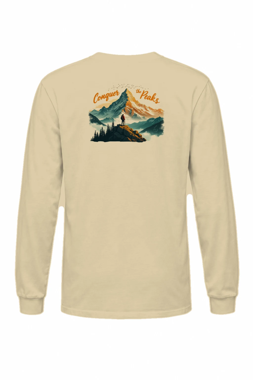 "Conquer The Peaks" Unisex Longsleeve T-shirt | Gildan 2400