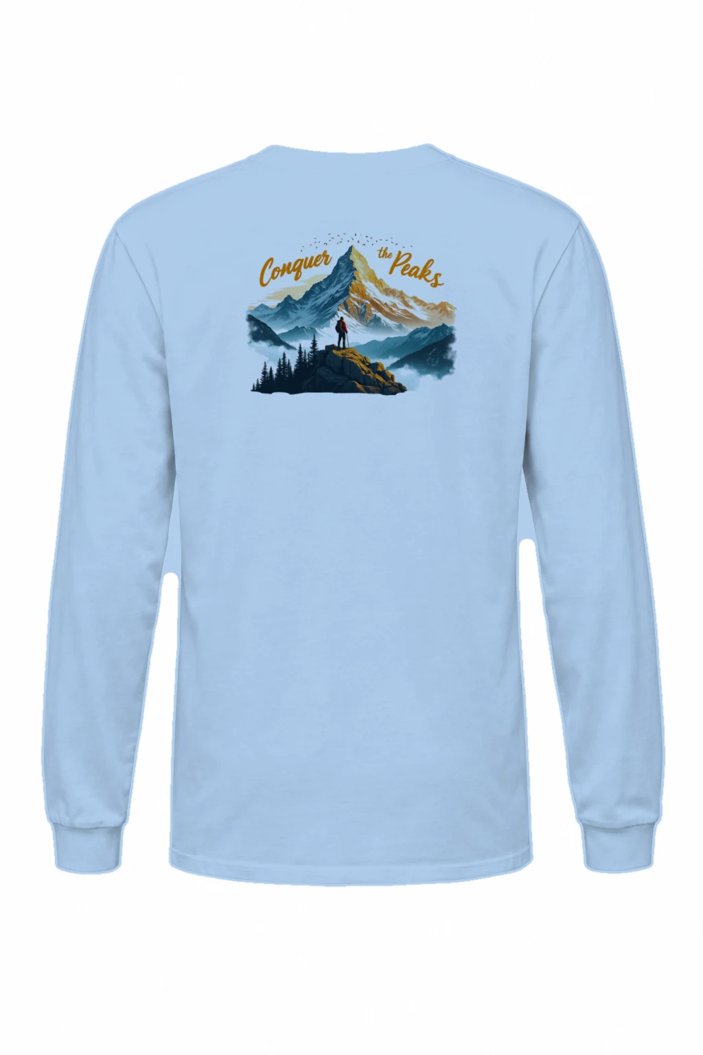 "Conquer The Peaks" Unisex Longsleeve T-shirt | Gildan 2400