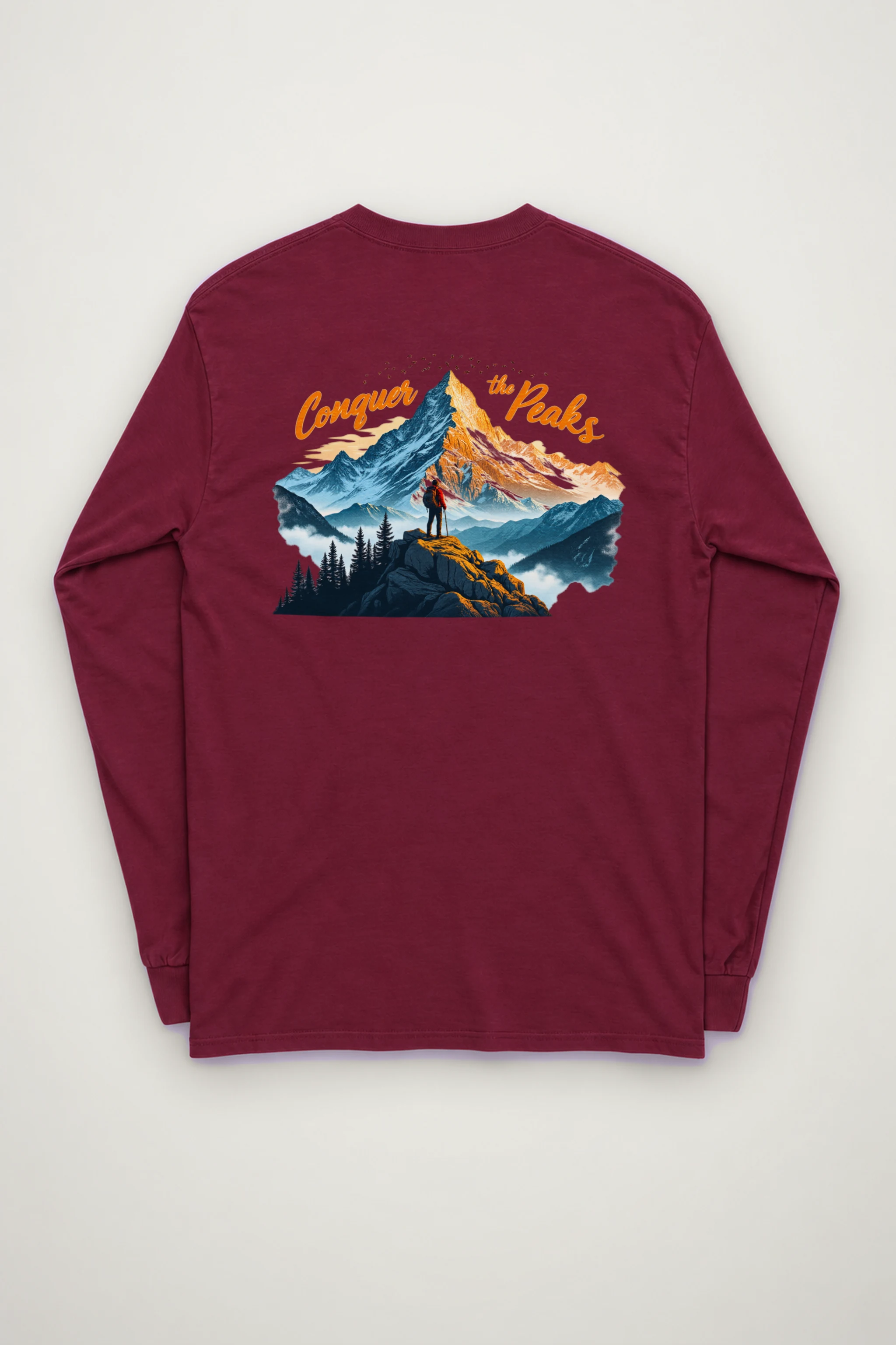 "Conquer The Peaks" Unisex Longsleeve T-shirt