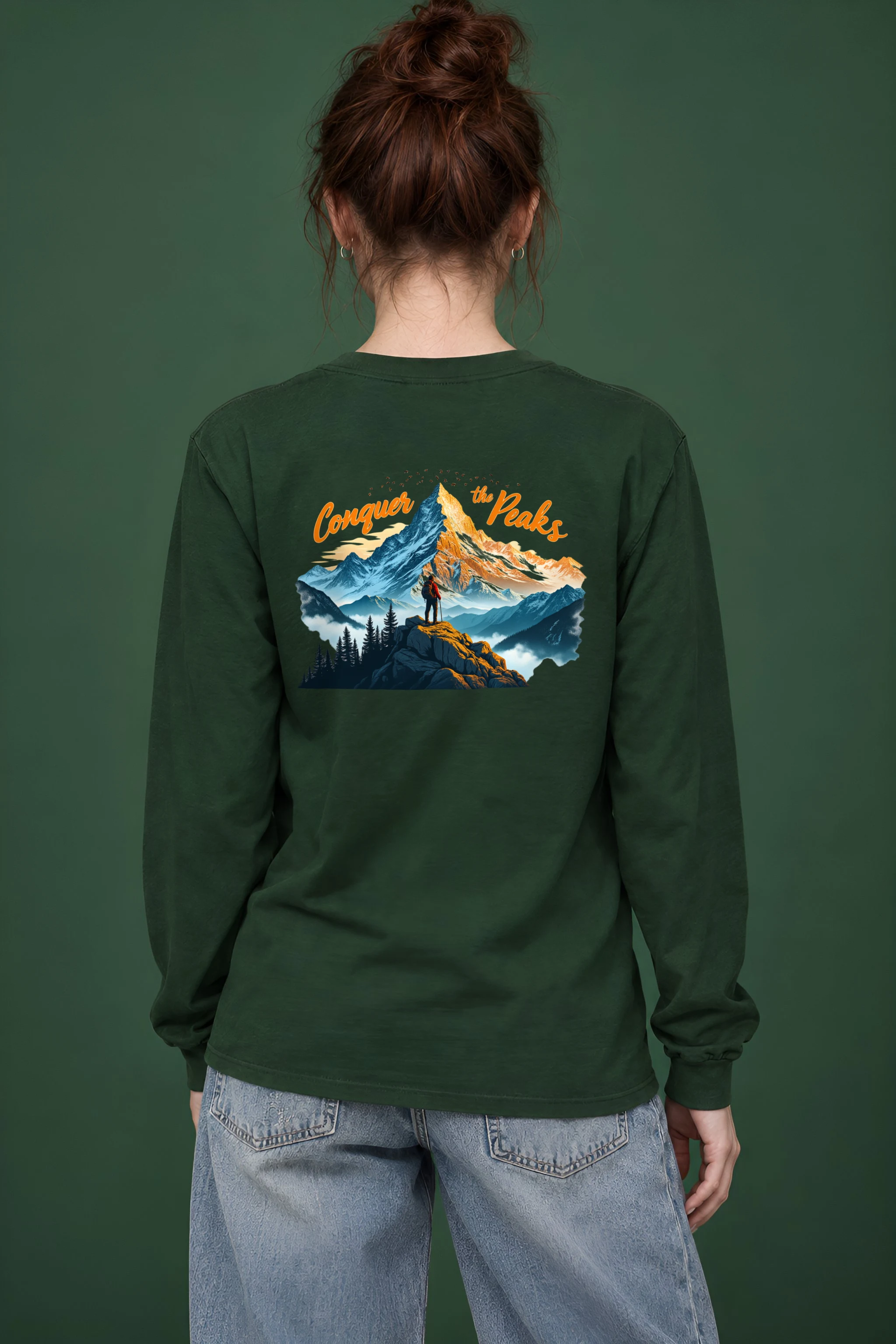"Conquer The Peaks" Unisex Longsleeve T-shirt