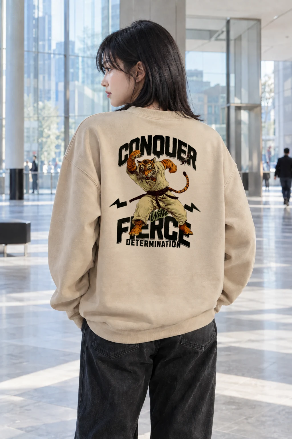 "Conquer Will" Heavy Blend Unisex Crewneck Sweatshirt | Gildan 18000