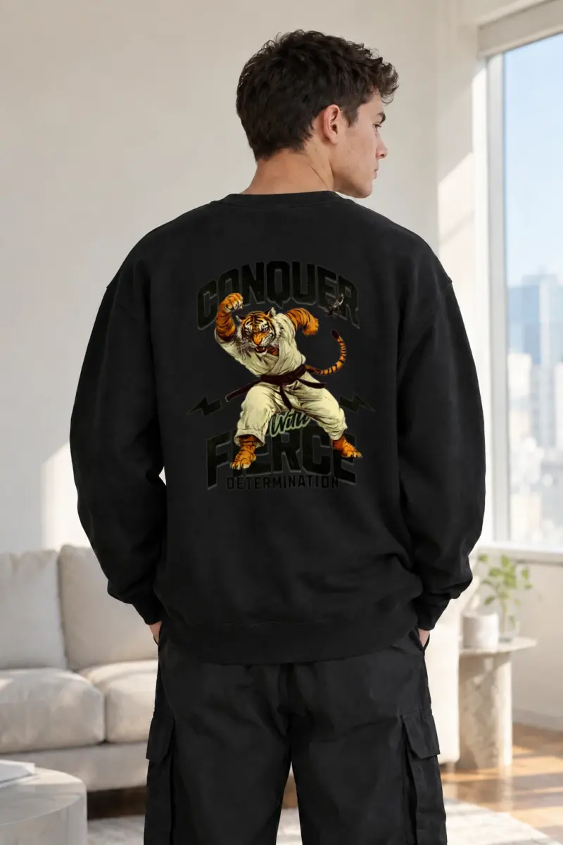 "Conquer Will" Heavy Blend Unisex Crewneck Sweatshirt | Gildan 18000