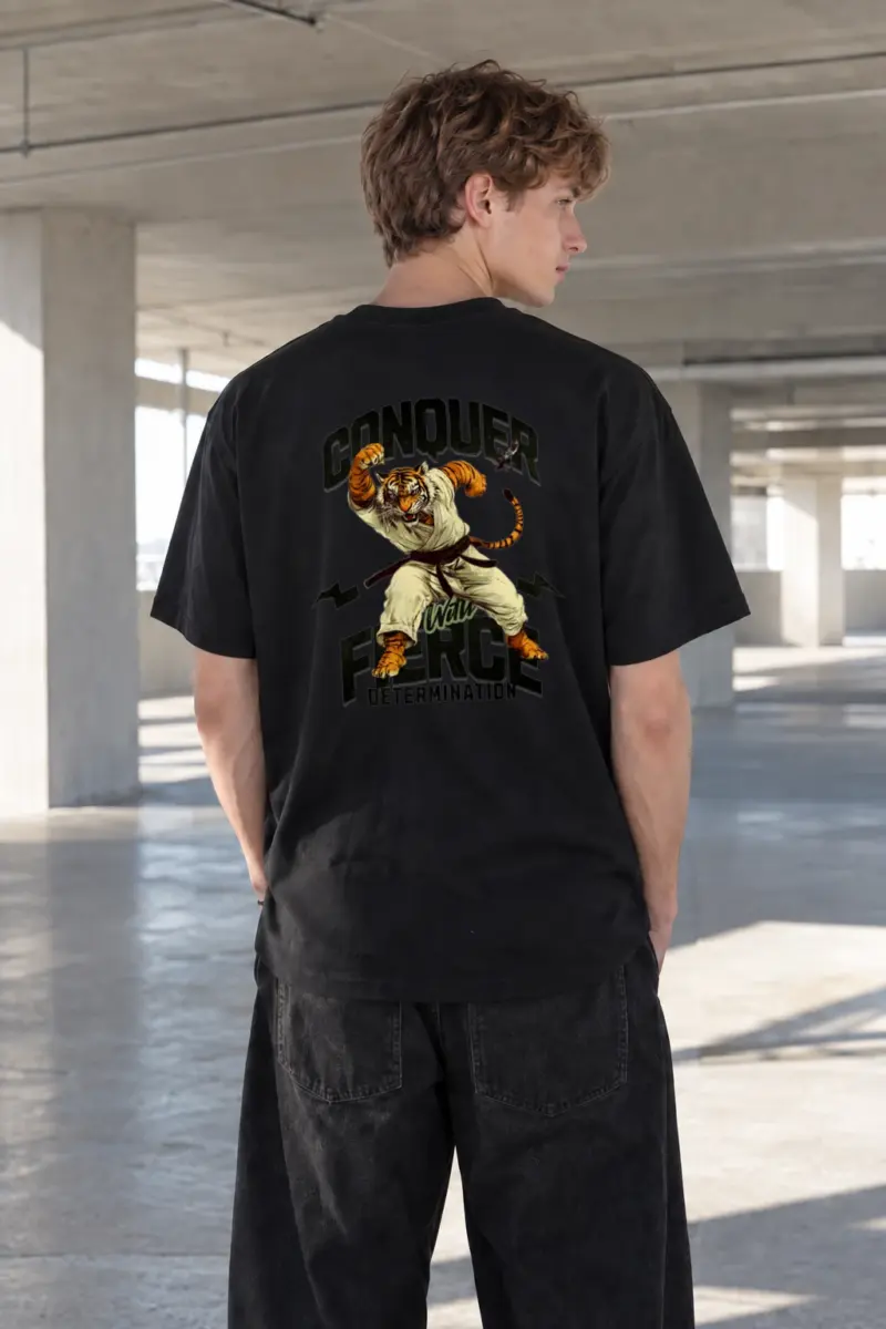 “Conquer Will” Heavyweight Unisex Crewneck T-shirt | Gildan 5000