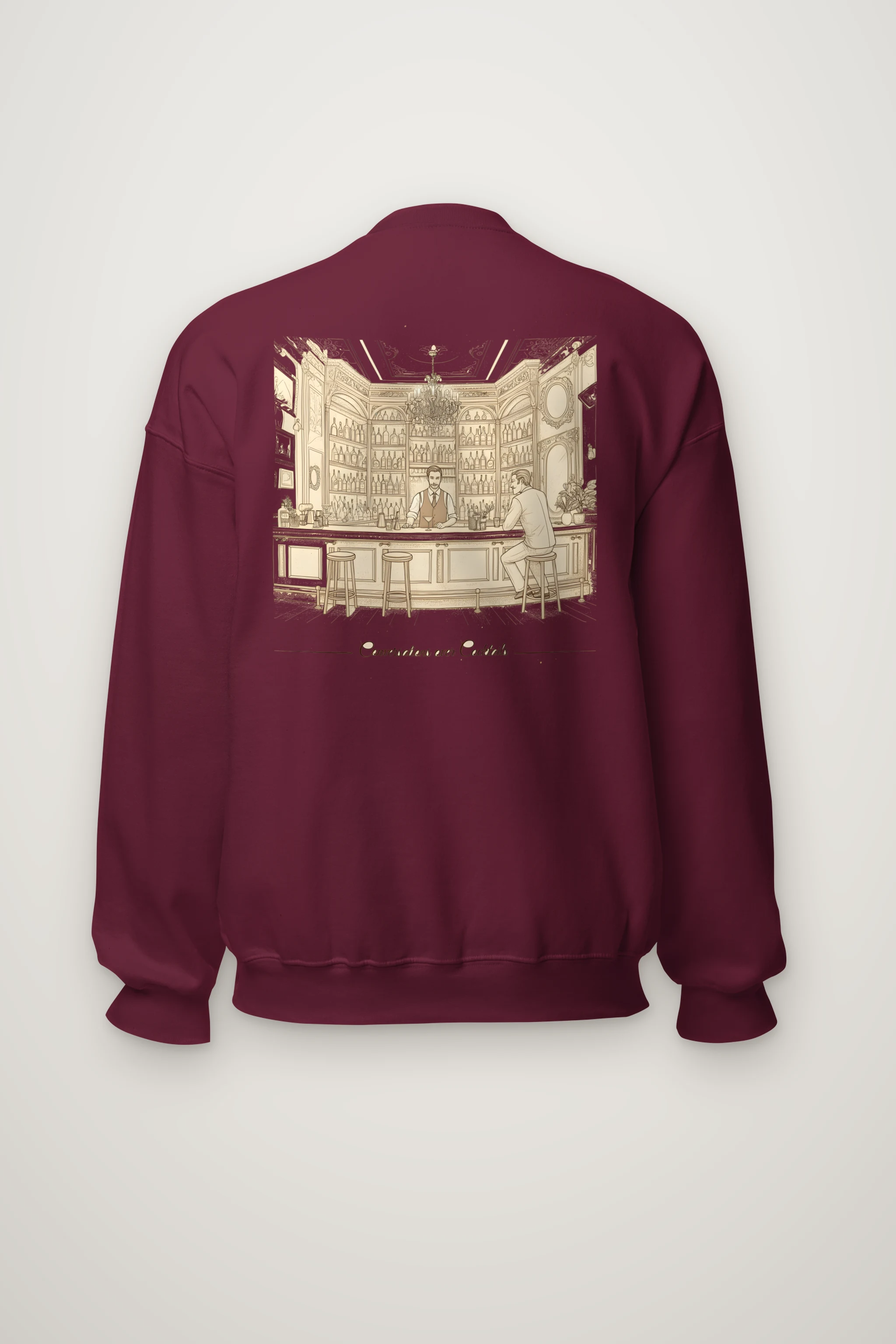 "Conversations Over Cocktails" Heavy Blend Unisex Crewneck Sweatshirt