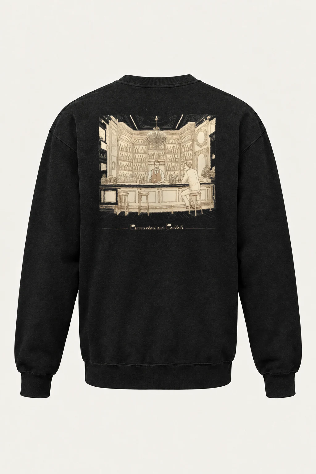 "Conversations Over Cocktails" Heavy Blend Unisex Crewneck Sweatshirt | Gildan 18000
