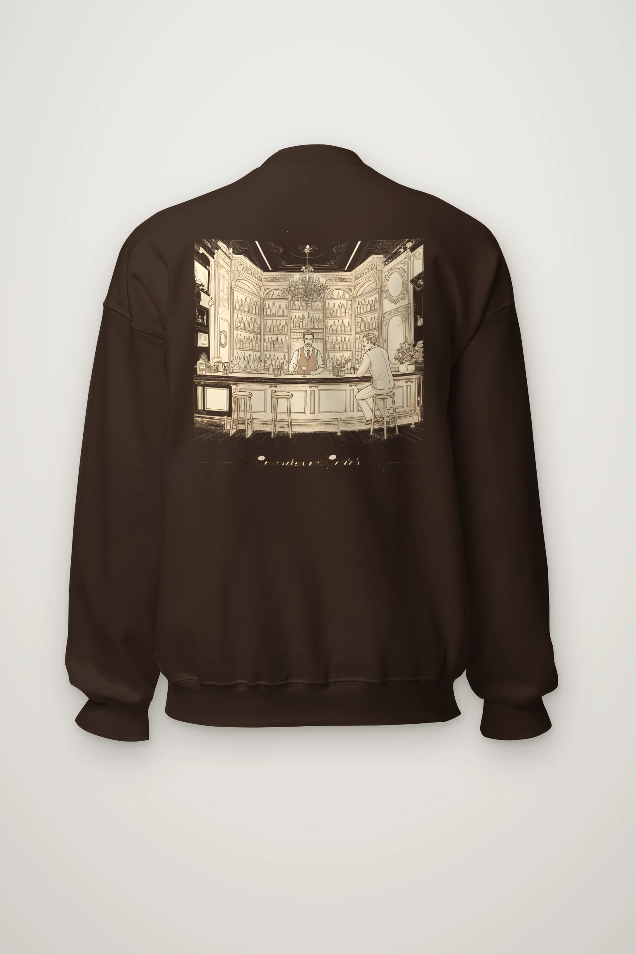 "Conversations Over Cocktails" Heavy Blend Unisex Crewneck Sweatshirt