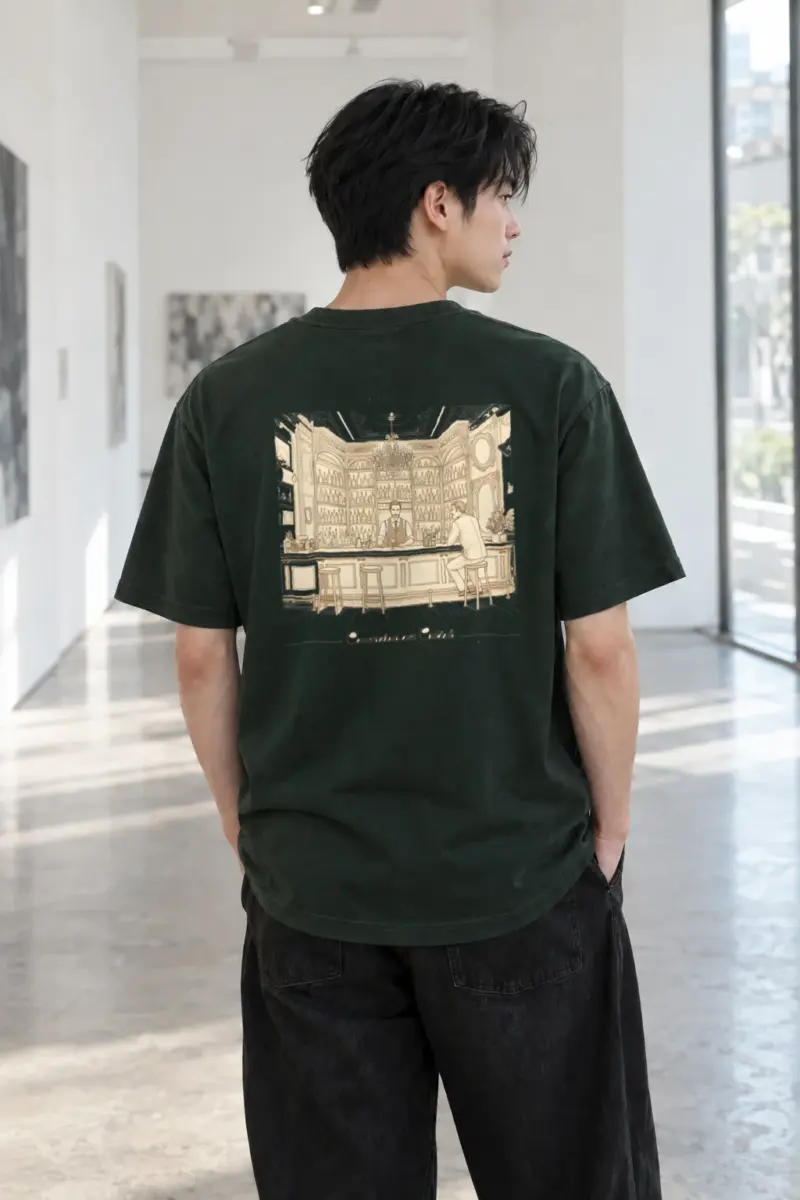 "Conversations Over Cocktails" Heavyweight Unisex Crewneck T-shirt | Gildan 5000