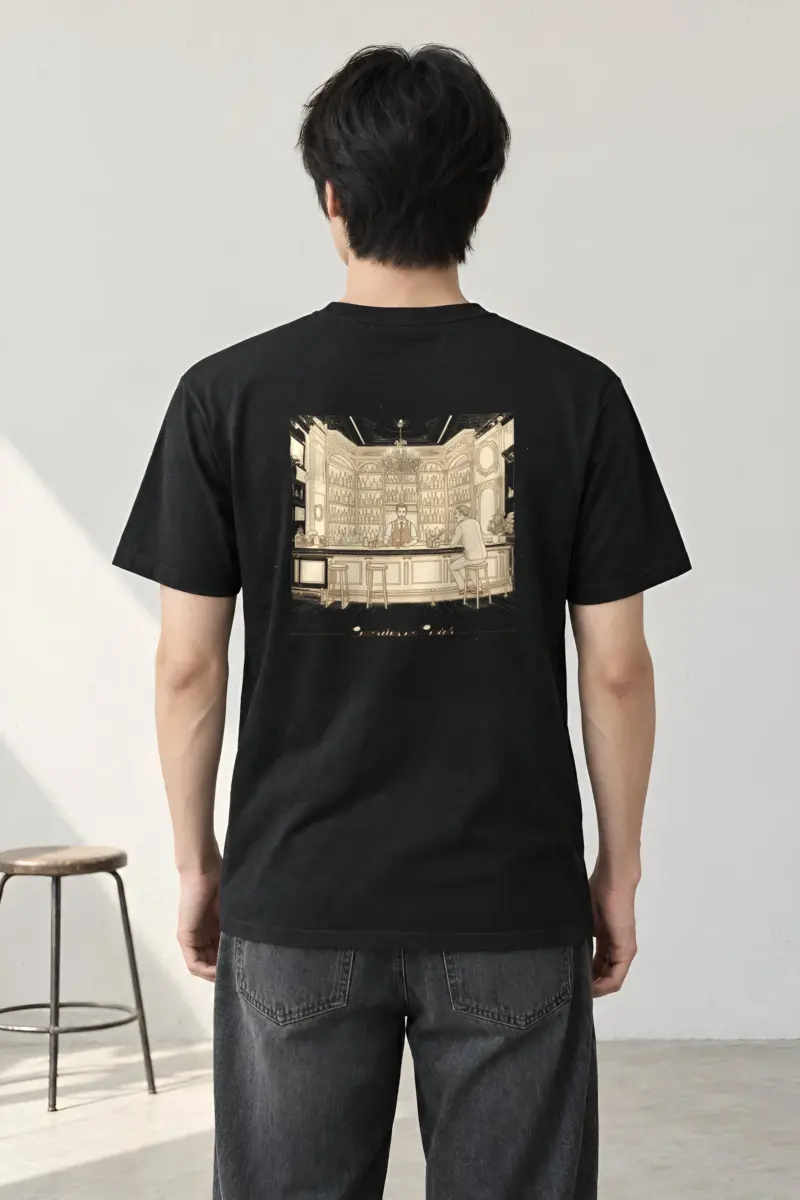 "Conversations Over Cocktails" Heavyweight Unisex Crewneck T-shirt