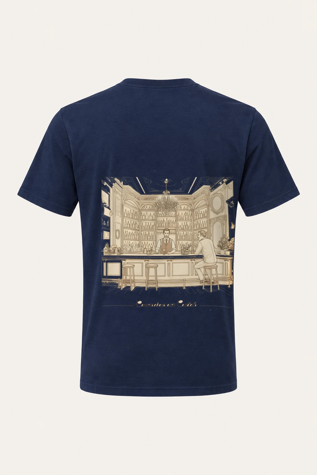 "Conversations Over Cocktails" Heavyweight Unisex Crewneck T-shirt | Gildan 5000